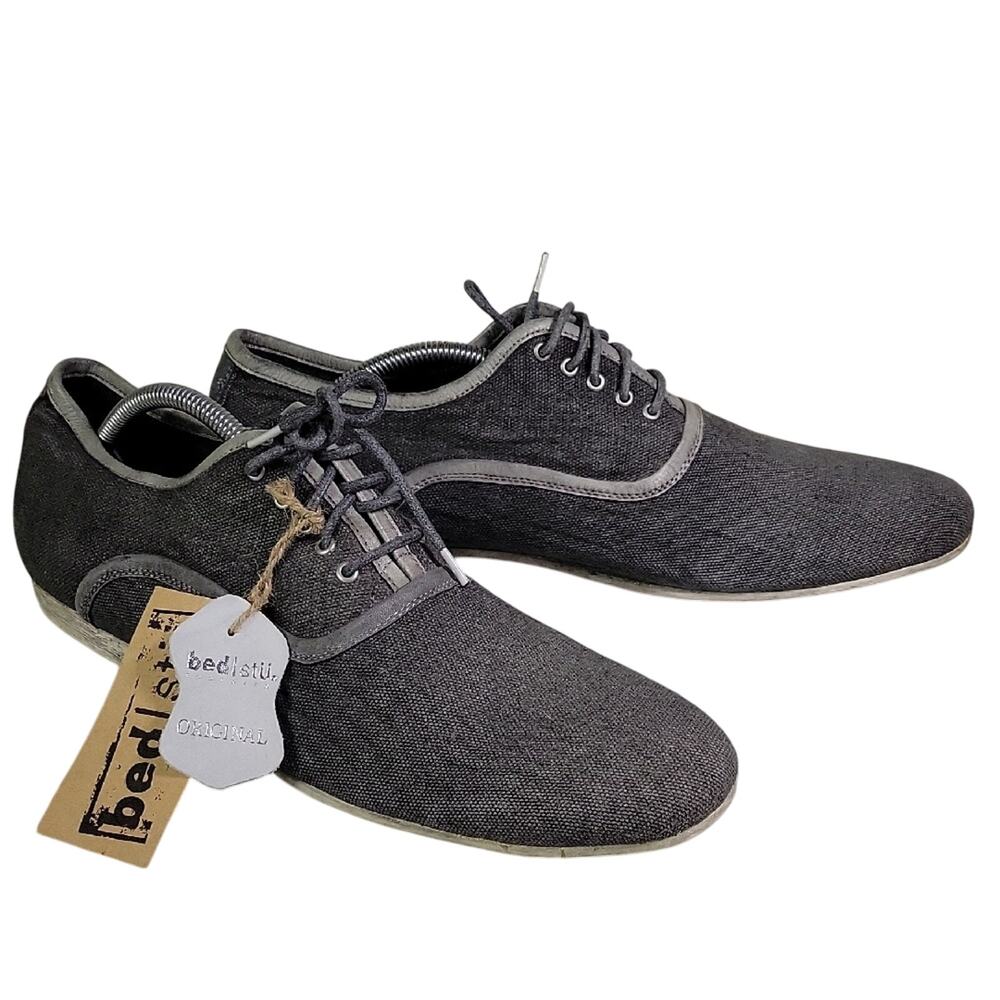 Bed Stu Cosburn Grey Lace Up Oxford Dress Shoes Mens Size 12 NWT